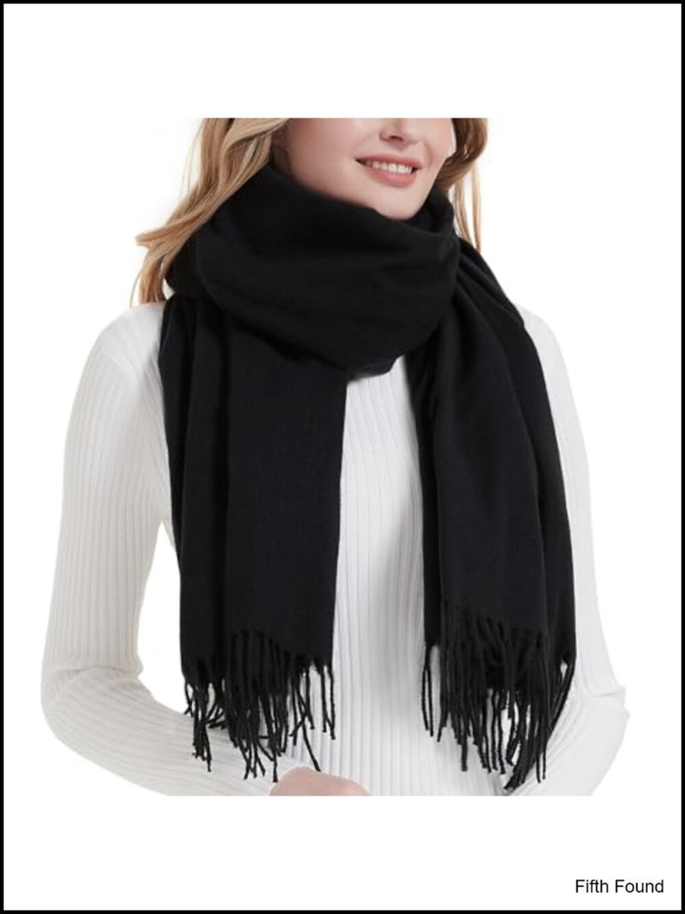 Soft Warm Tassel Shawl Wrap Pashmina Scarf for Women